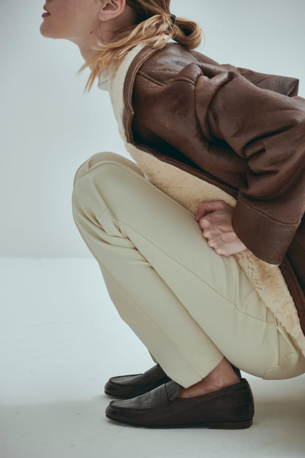 MOCASIN TOM CROCO CHOCOLATE