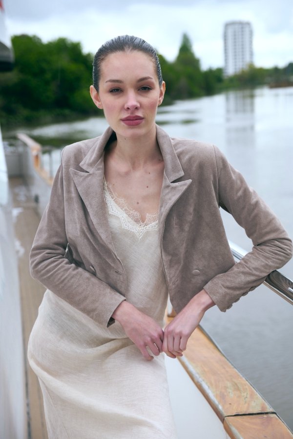 BLAZER JOY GAMUZA VISON